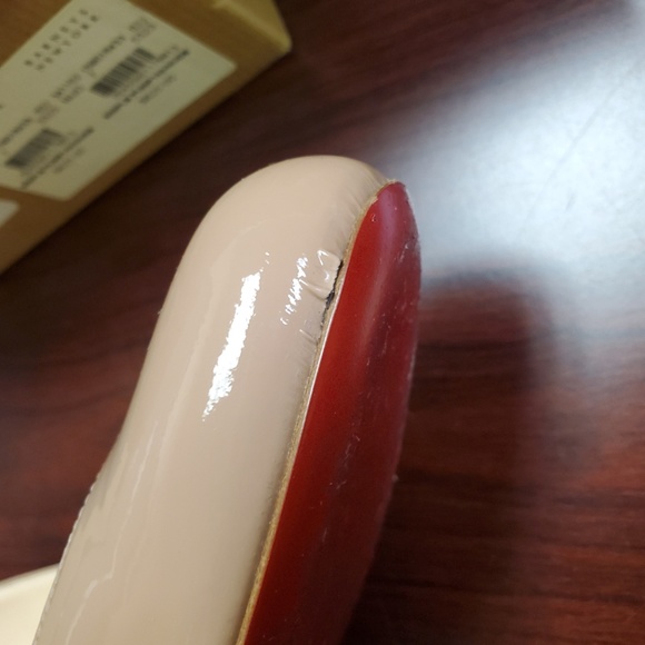 Christian Louboutin Nude Patent Pump 100 / PK20 - Picture 8 of 8